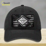 Arkansas Carbon Fiber Novelty License Plate Hat Unconstructed Cotton / Black