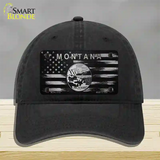 Montana Carbon Fiber Novelty License Plate Hat Unconstructed Cotton / Black