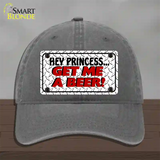 Get Me a Beer Novelty License Plate Hat Unconstructed Cotton / Charcoal