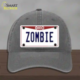 Zombie Ohio Novelty License Plate Hat Unconstructed Cotton / Charcoal