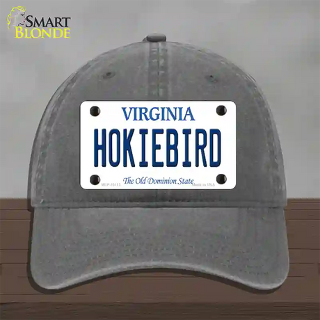 Hokiebird Virginia Novelty License Plate Hat Unconstructed Cotton / Charcoal