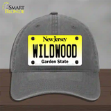 Wildwood New Jersey Novelty License Plate Hat Unconstructed Cotton / Charcoal