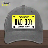 Bad Boy New Jersey Novelty License Plate Hat Unconstructed Cotton / Charcoal