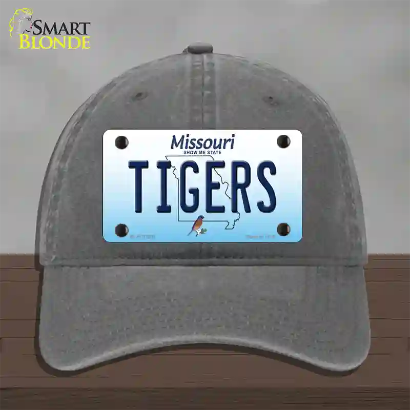 Tigers Missouri Novelty License Plate Hat Unconstructed Cotton / Charcoal