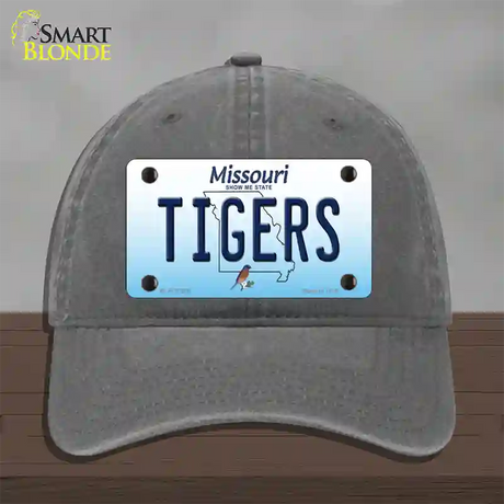 Tigers Missouri Novelty License Plate Hat Unconstructed Cotton / Charcoal