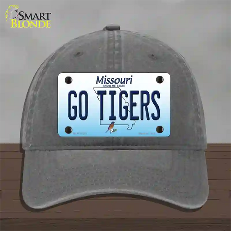 Go Tigers Missouri Novelty License Plate Hat Unconstructed Cotton / Charcoal