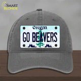 Go Beavers Oregon Novelty License Plate Hat Unconstructed Cotton / Charcoal