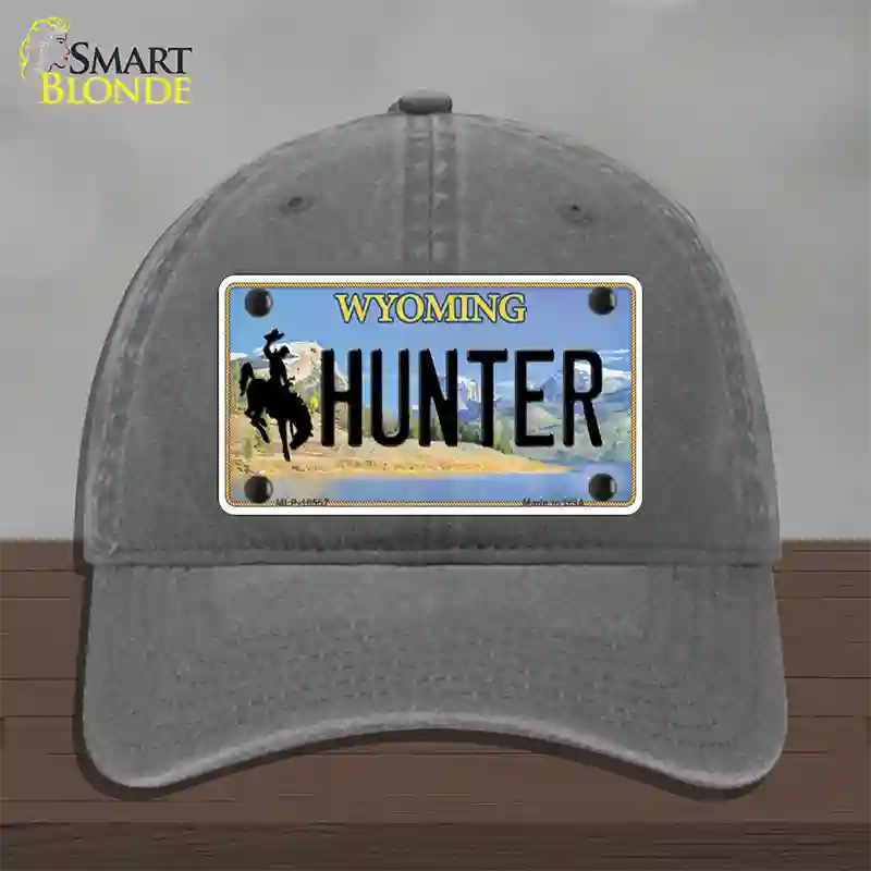 Hunter Wyoming Novelty License Plate Hat Unconstructed Cotton / Charcoal