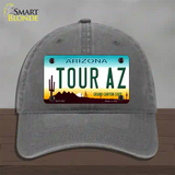 Tour Az Novelty License Plate Hat Unconstructed Cotton / Charcoal