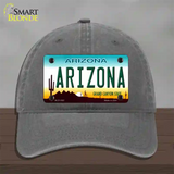 Arizona Novelty License Plate Hat Unconstructed Cotton / Charcoal