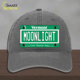 Moonlight Vermont Novelty License Plate Hat Unconstructed Cotton / Charcoal