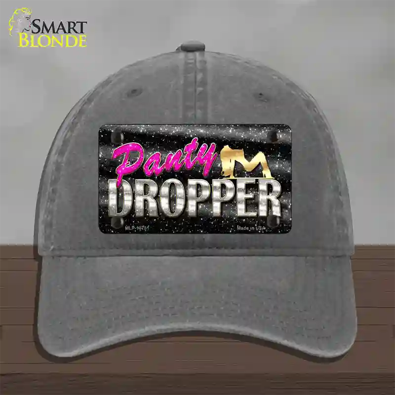 Panty Dropper Novelty License Plate Hat Unconstructed Cotton / Charcoal