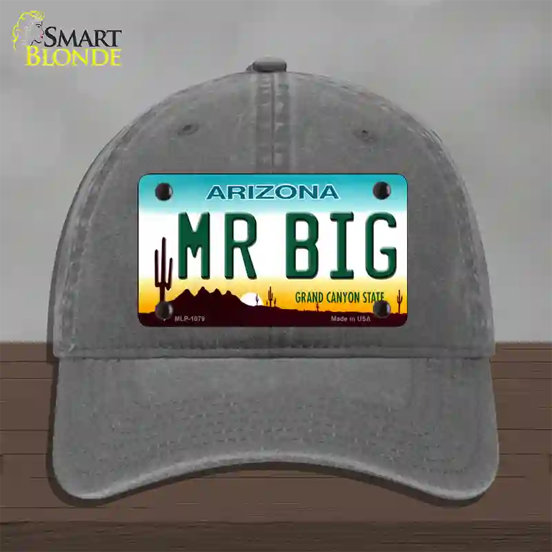 Mr Big Arizona Novelty License Plate Hat Unconstructed Cotton / Charcoal