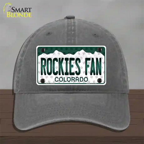 Rockies Fan Colorado Novelty License Plate Hat Unconstructed Cotton / Charcoal