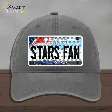 Stars Fan Texas Novelty License Plate Hat Unconstructed Cotton / Charcoal