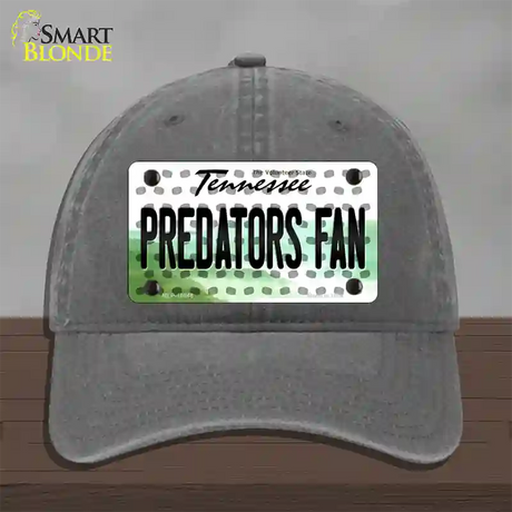 Predators Fan Tennessee Novelty License Plate Hat Unconstructed Cotton / Charcoal