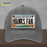 Hawks Fan Georgia Novelty License Plate Hat Unconstructed Cotton / Charcoal