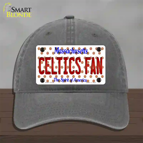 Celtics Fan Massachusetts Novelty License Plate Hat Unconstructed Cotton / Charcoal