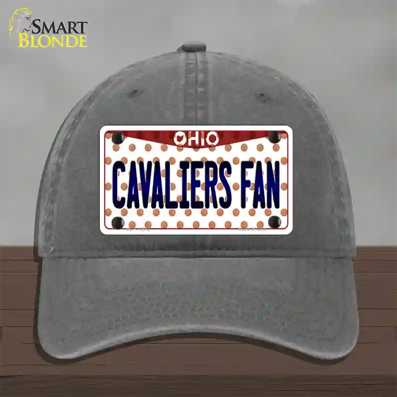 Cavaliers Fan Ohio Novelty License Plate Hat Unconstructed Cotton / Charcoal