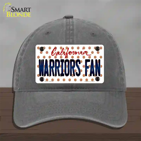 Warriors Fan California Novelty License Plate Hat Unconstructed Cotton / Charcoal