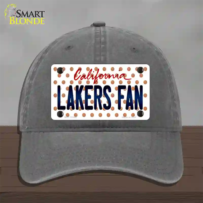 Lakers Fan California Novelty License Plate Hat Unconstructed Cotton / Charcoal