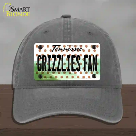 Grizzlies Fan Tennessee Novelty License Plate Hat Unconstructed Cotton / Charcoal