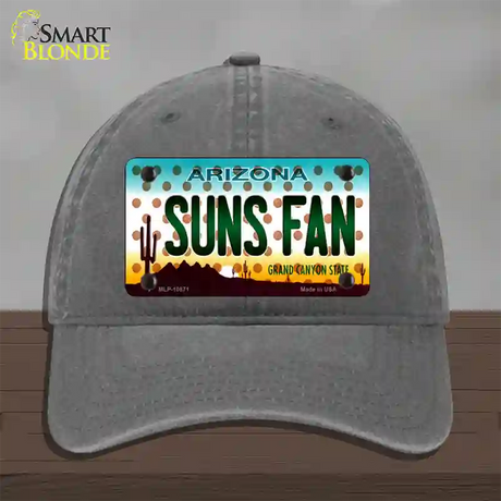 Arizona Suns Fan Novelty License Plate Hat Unconstructed Cotton / Charcoal