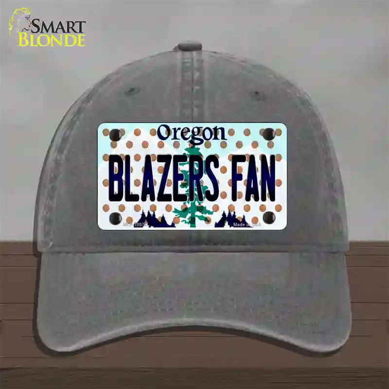 Blazers Fan Oregon Novelty License Plate Hat Unconstructed Cotton / Charcoal