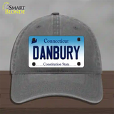 Danbury Connecticut Novelty License Plate Hat Unconstructed Cotton / Charcoal