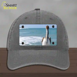 Pelican Ocean Novelty License Plate Hat Unconstructed Cotton / Charcoal