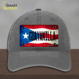 Guayanilla Puerto Rico Flag Novelty License Plate Hat Unconstructed Cotton / Charcoal