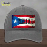 Trujillo Alto Puerto Rico Flag Novelty License Plate Hat Unconstructed Cotton / Charcoal