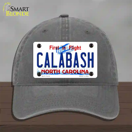 Calabash North Carolina Novelty License Plate Hat Unconstructed Cotton / Charcoal