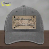 If Love Could Have Saved You Novelty License Plate Hat Unconstructed Cotton / Charcoal