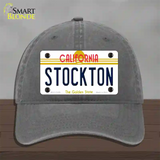 Stockton California Novelty License Plate Hat Unconstructed Cotton / Charcoal