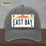 East Bay California Novelty License Plate Hat Unconstructed Cotton / Charcoal