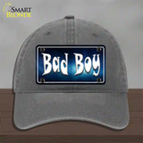 Bad Boy Novelty License Plate Hat Unconstructed Cotton / Charcoal