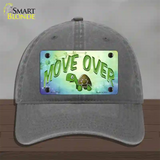 Move Over Novelty License Plate Hat Unconstructed Cotton / Charcoal