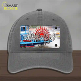 Mississippi Boat State Novelty License Plate Hat Unconstructed Cotton / Charcoal