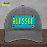 Blessed Novelty License Plate Hat Unconstructed Cotton / Charcoal