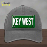 Key West Novelty License Plate Hat Unconstructed Cotton / Charcoal