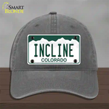 Incline Colorado Novelty License Plate Hat Unconstructed Cotton / Charcoal