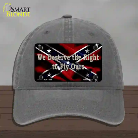 We Deserve The Right Novelty License Plate Hat Unconstructed Cotton / Charcoal