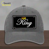 King Novelty License Plate Hat Unconstructed Cotton / Charcoal