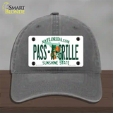 Pass A Grille Florida Novelty License Plate Hat Unconstructed Cotton / Charcoal