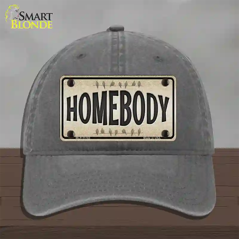 Homebody Novelty License Plate Hat Unconstructed Cotton / Charcoal