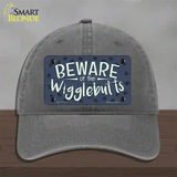 Beware of the Wigglebutts Novelty License Plate Hat Unconstructed Cotton / Charcoal