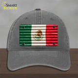 Mexico Flag Novelty License Plate Hat Unconstructed Cotton / Charcoal