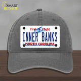 Inner Banks North Carolina Novelty License Plate Hat Unconstructed Cotton / Charcoal