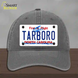 Tarboro North Carolina Novelty License Plate Hat Unconstructed Cotton / Charcoal